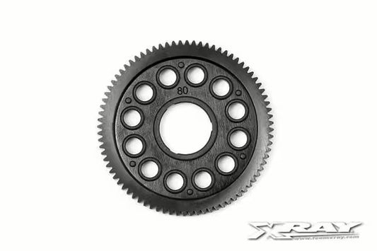 XRAY Composite Spur Gear 64DP 80T for X1 and X12 RC Racing