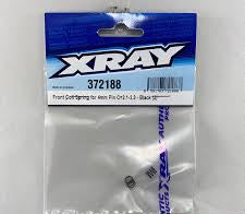 XRAY Front Coil Spring 4mm Pin C=2.1 to 2.3 Black (2 Pack) Part 372188