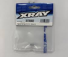 XRAY Tapered Spring C=1.5 to 1.6 Silver RC Racing Suspension (2) 373582