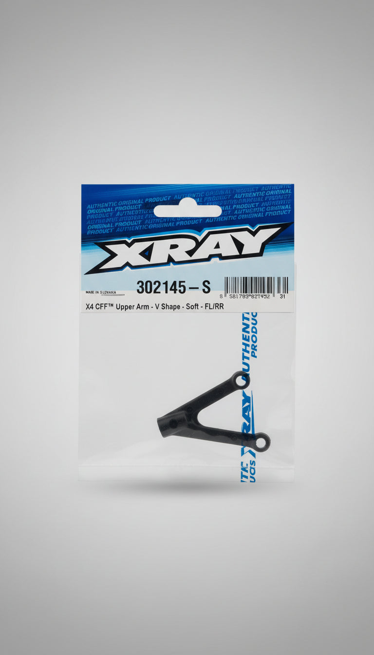 XRAY X4 2026 CFF Upper Arm V Shape Soft FL/RR Touring Car Suspension Part