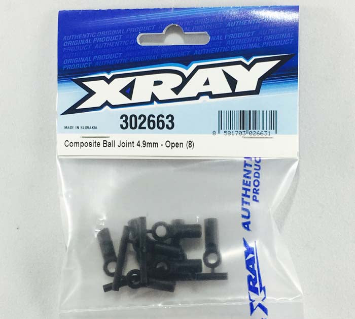 Xray 4.9mm Composite Ball Joint Open 302663 RC Touring Car Parts