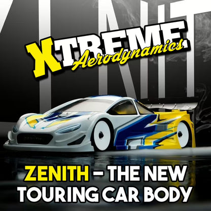 Xtreme ZENITH 190mm Clear Touring Car Body 1:10 0.5mm