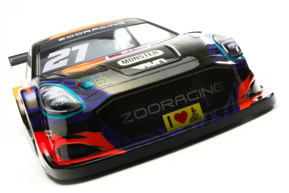 ZooRacing APEX 190mm FWD Touring Car Body Clear Ultralite 0.5mm ZR