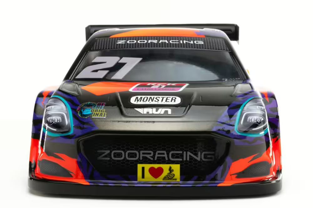 ZooRacing APEX 190mm FWD Touring Car Body Clear Ultralite 0.5mm ZR