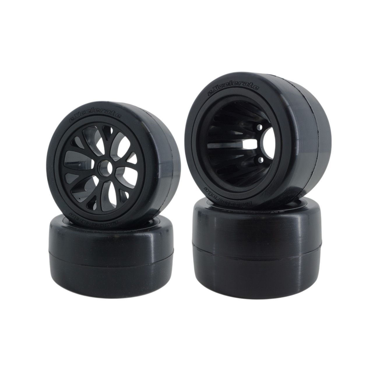Excelerate WGT-R Pre-Mount Rubber Tire Set for Carpet and Concrete Racing | XCE-3077