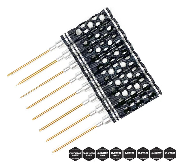 Honeycomb Handle 14 Piece Premium Tool Set Black with Carry Case