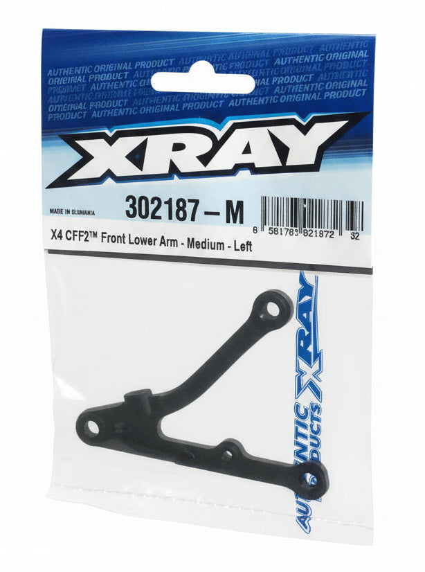 XRAY X4-2026 CFF2 Front Lower Arm - Medium - Left (1) XR-302187-M