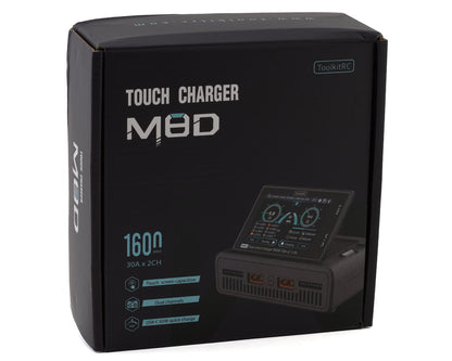 ToolkitRC M8D 1600W Dual Channel Battery Charger 50A 8S Touchscreen DC Charger Discharger